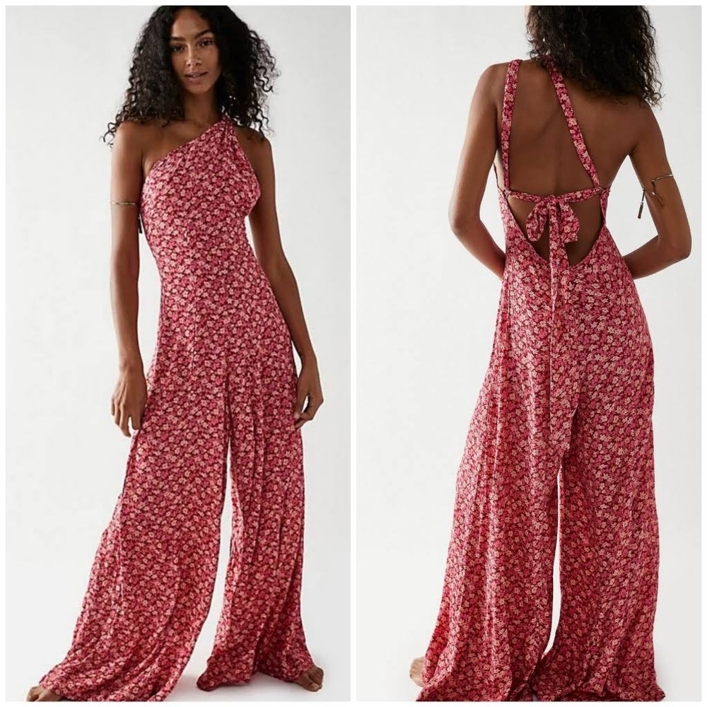 Free People Arlo Jumpsuit Pink NWOT